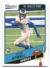 Tutu Atwell 2021 Panini Classics FOOTBALL #170 Los Angeles Rams Rookie RC