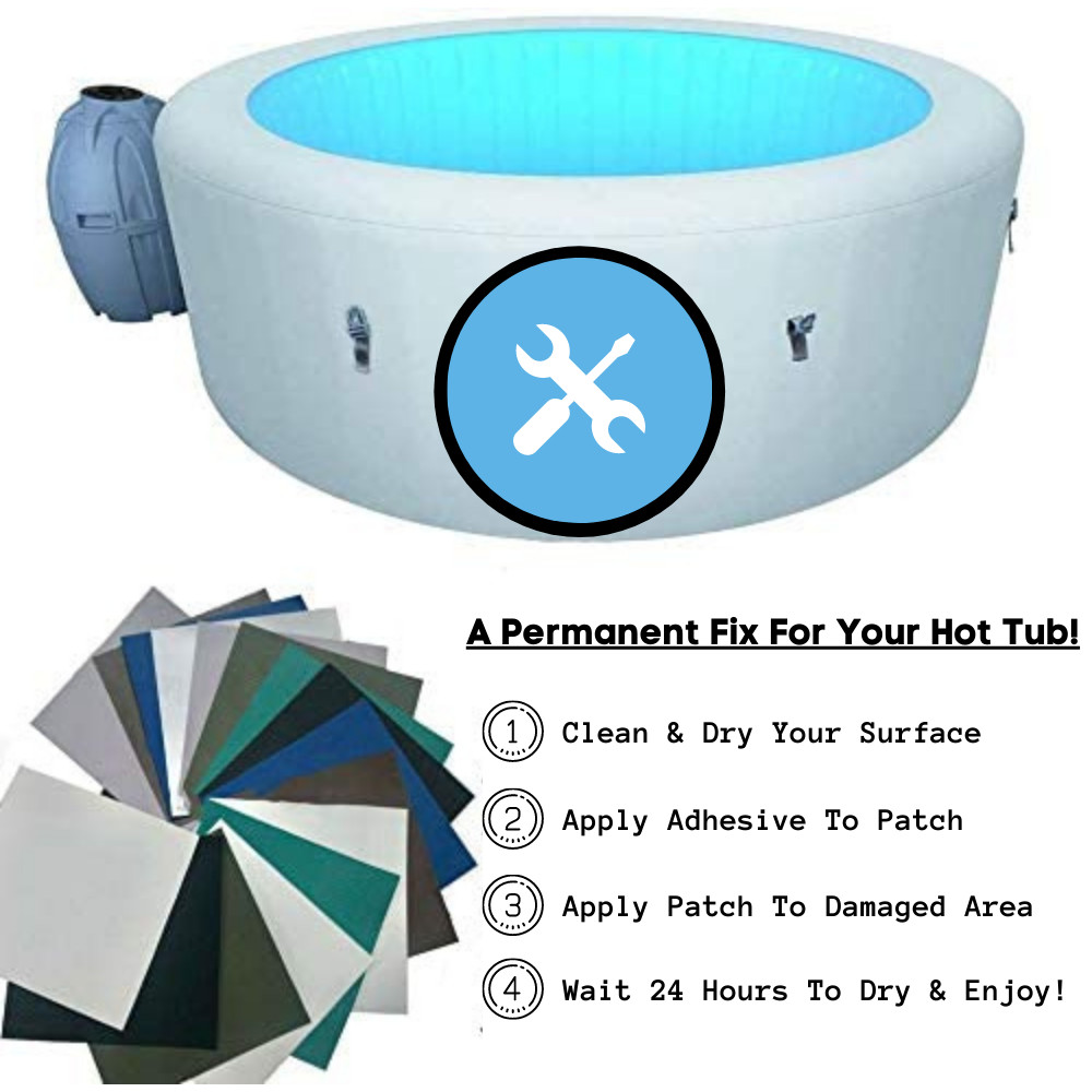 HOT TUB SPA INFLATABLE REPAIR KIT WEATERPROOF HEAVY DUTY PATCHES FOR HOT TUBS
