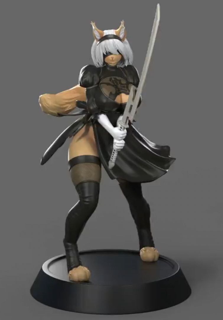 Figure Furry 2B - NieR: Automata - 1/6 Scale - Garage Kit Resin