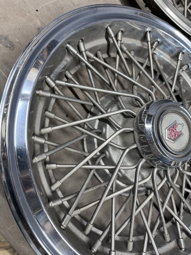 1978 1979 1980 Chevy Monte Carlo 14" Wire Hubcaps Wheel Covers Hub Cap El Camino - Picture 7 of 22