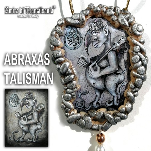 gothic talisman witch pendant goetia solomon amulet wicca necklace demon abraxas - Picture 9 of 12