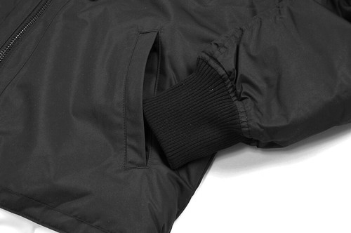 Converse Down Jacket Women Winter Fur Reversible Quilted Jacket Black White - Picture 8 of 9