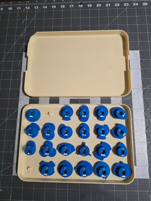 Vintage Zig Zag Design Cams with Case Set of 22