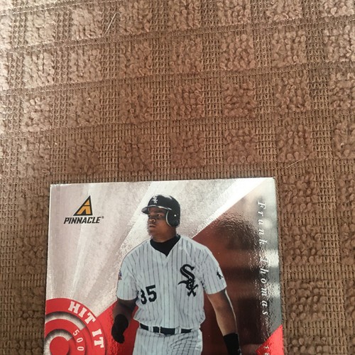 1997 Pinnacle Hit It Here Frank Thomas Card #2 of 10 #02383 - Picture 2 of 3