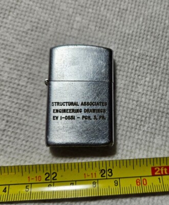 Vtg Structural Associates Engineering Drawings Pittsburgh PA Advertising Lighter