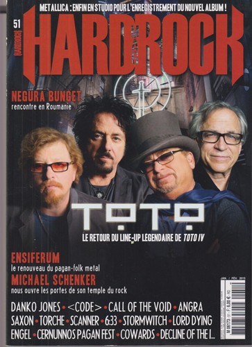 HARD ROCK magazine N°51 TOTO / ENSIFERUM / M SCHENKER / SAXON / NEGURA BUNGET