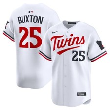 Minnesota Twins Byron Buxton #25 Nike White Home Official MLB Limited Jersey