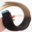 thumbnail 23 - 16&#034; PU Seamless Skin Tape in Weft Ombre Remy Human Hair Extensions Straight 20pc