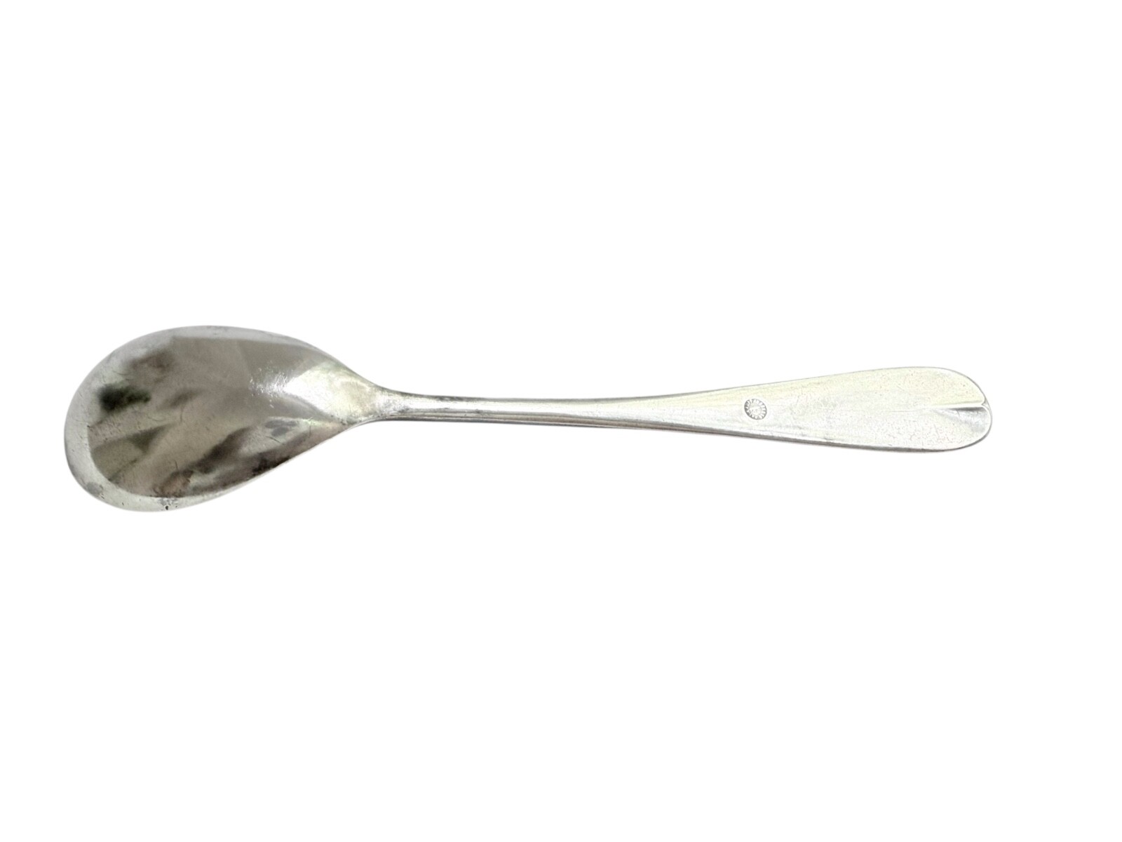 Antique Berndorf ART KRUPP 4½” Demitasse Spoon – Bear Mark – Austria c.1900