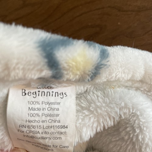 LITTLE BEGINNINGS GIRAFFE Security DECKE Lovey Baby gelb blau STERN PLÜSCH - Bild 7 von 7