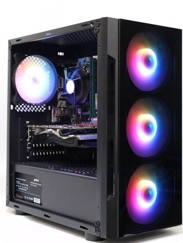 Gaming PC COMPUTER BUNDLE Core i7 16GB 480GB + 2TB RTX 3050 Win10 22" - Picture 2 of 13