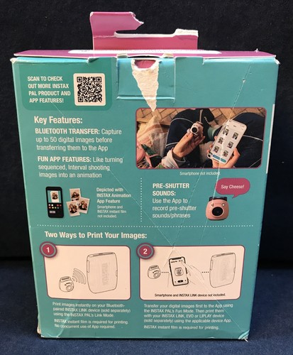 Fujifilm Instax Pal Digital Camera - Palm-sized camera powder pink - Picture 2 of 6