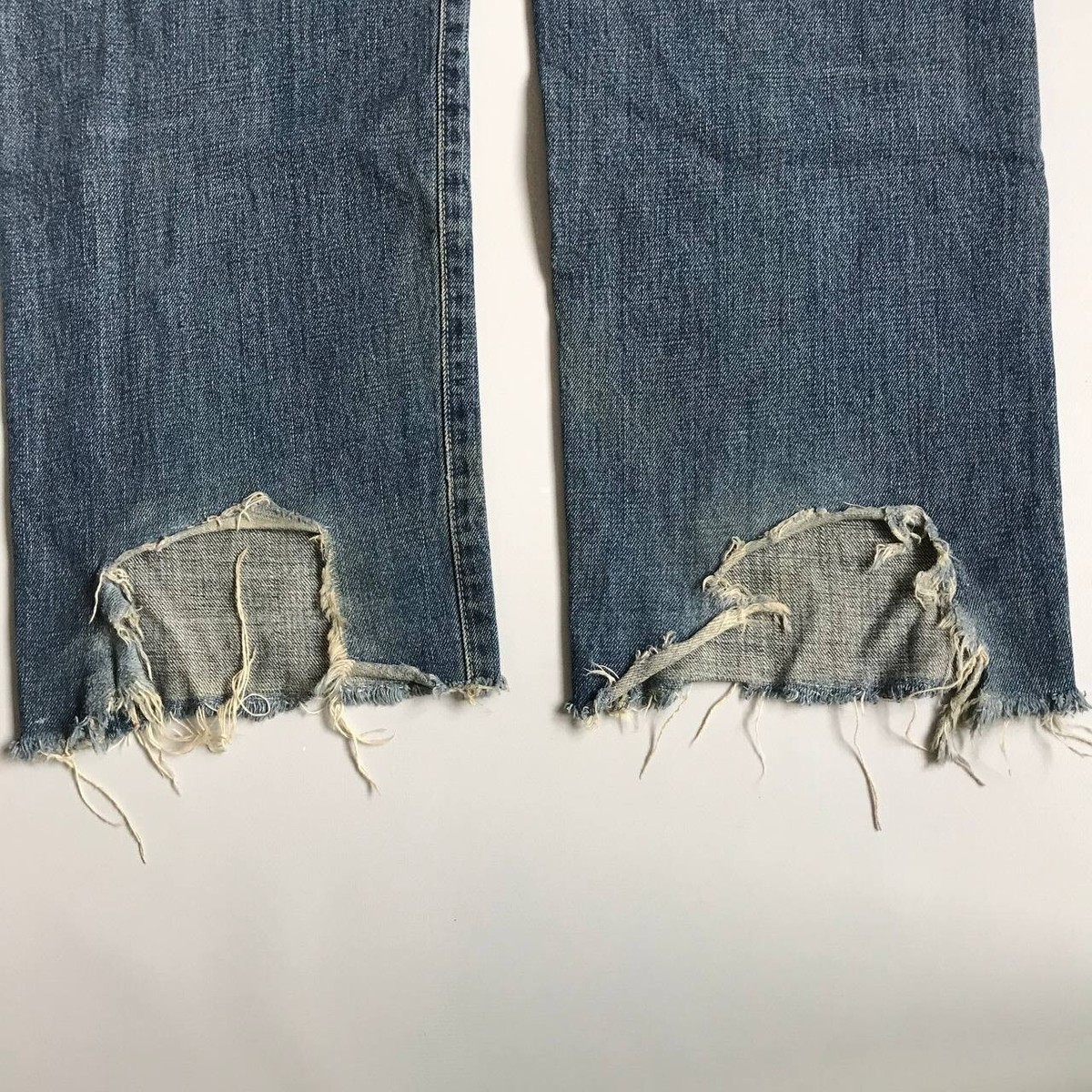 Vintage Levis 702 Big E Japan Buckle Back Distressed