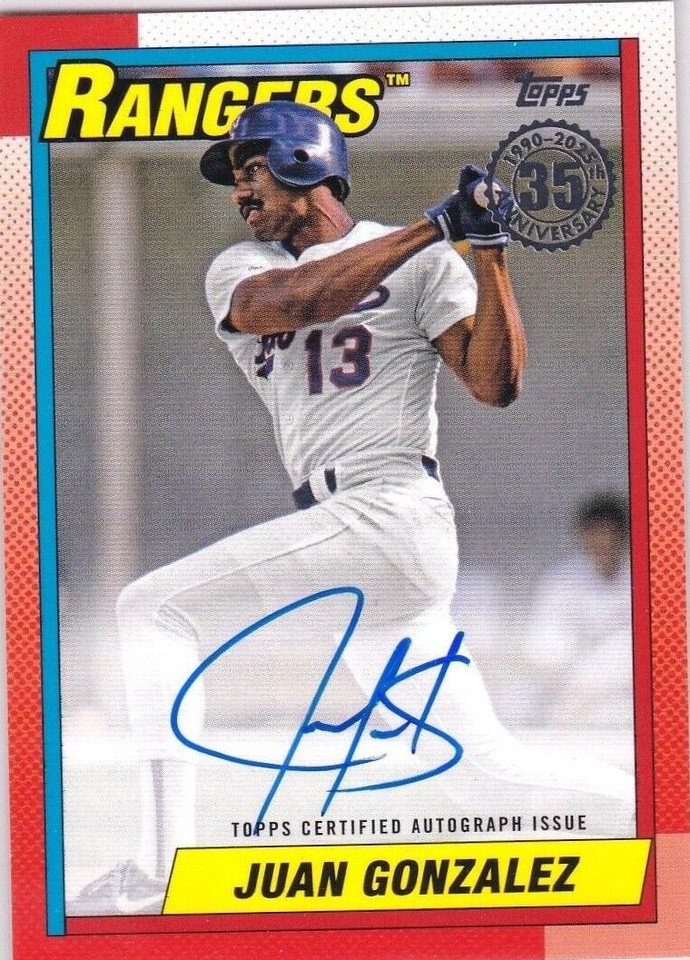 2025 Topps Series 1 - Juan González #90A-JG - 1 of 1