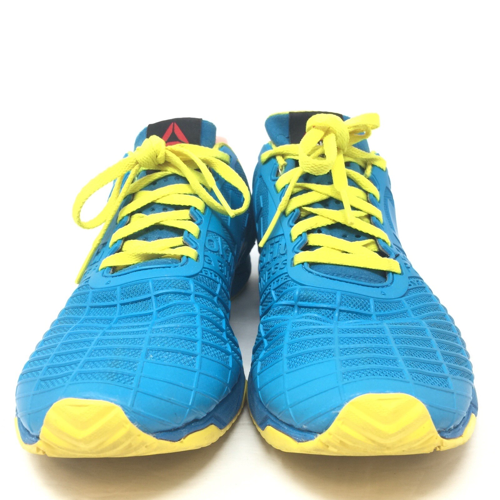 Reebok CrossFit Women Running Shoes Size 8.5 Fitness Blue Yellow Lace