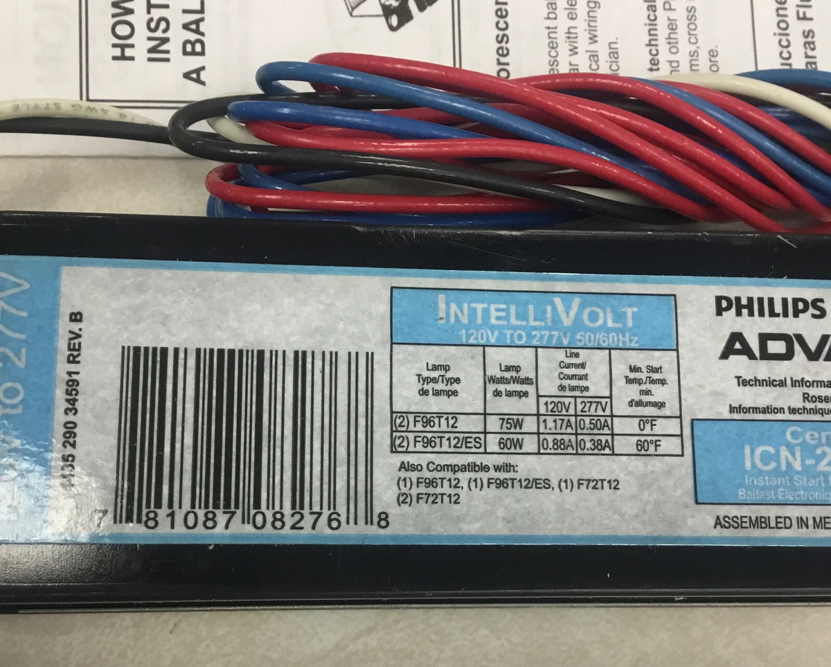 NEW LOT OF PHILIPS ADVANCE ICN2P60N BALLAST 120V TO 270V, 56 OFF