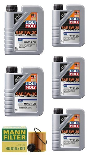 Oil Change Kit w/LIQUIMOLY 5W-30 Special Tec+MANN HU816z KIT Filter SEE FITMENT - Picture 2 of 2