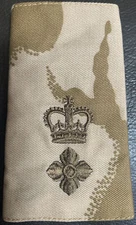 British Army Lieutenant Colonel Desert Rank Slides Pair NEW