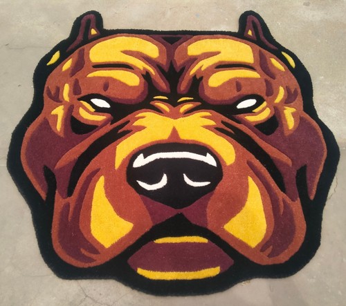 Kids Rug Bulldog Adorable Tufted Children Rug Kids’Room Decor Carpet Area Rug - Picture 2 of 9