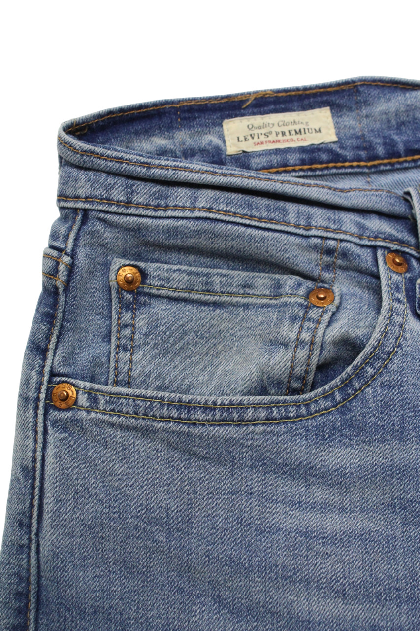 Levi's 512 Premium Big E Jeans Mens W32/L32 Slim Tapered Fit Warm Whiskers thumbnail 6