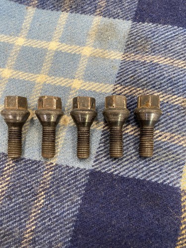 92-06 BMW E36 E46 E39 E34 Stock Wheel Lug Stud Nut Bolt Set of 5 OEM ORIGINAL - Picture 1 of 4