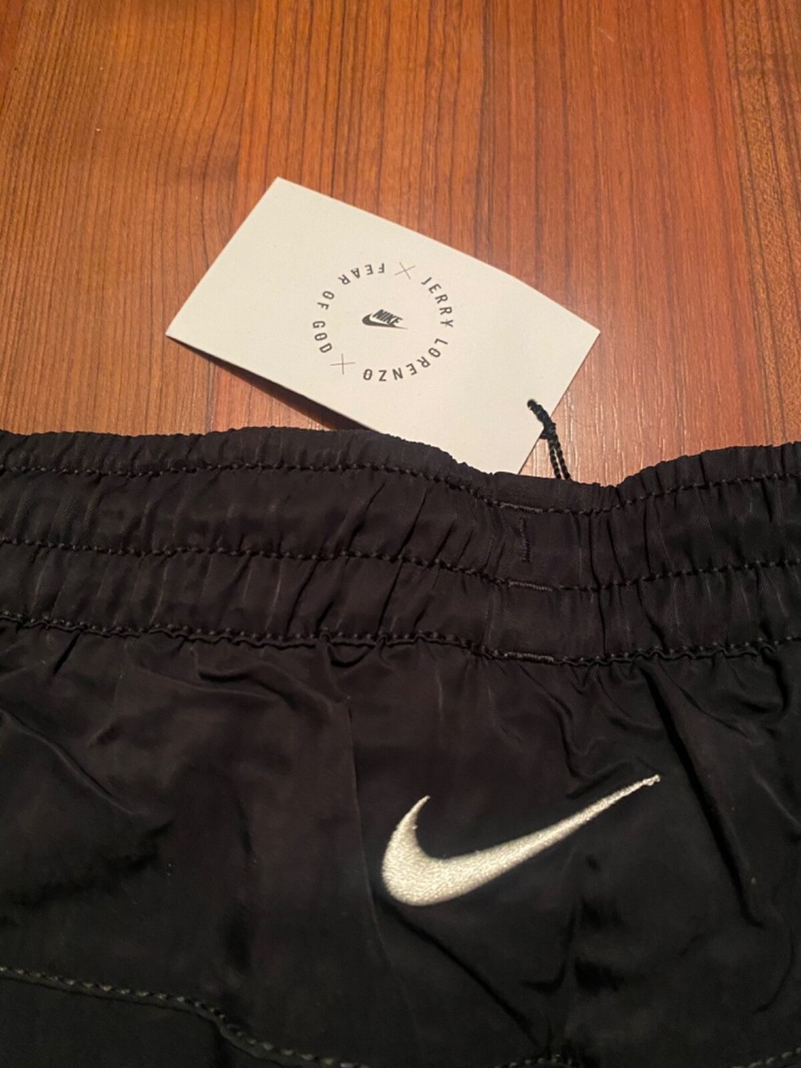 NEW Nike X Fear of God Warm Up Nylon NBA Pants Black FOG NEW Nike X Fear of God Warm Up Nylon NBA Pants Black FOG