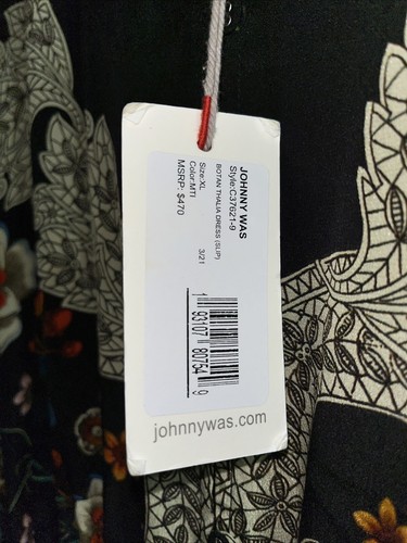 Johnny Was Botan Thalia Seiden-Maxikleid XL (beste Passform 14-16) neu UVP 470 $ - Bild 9 von 11