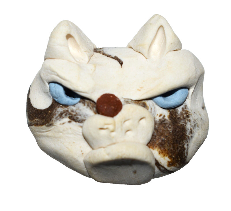 GrumpyKats GRUMPY CAT Spirit Animal Pottery Fetish Token Sourpuss Crabby Kitty