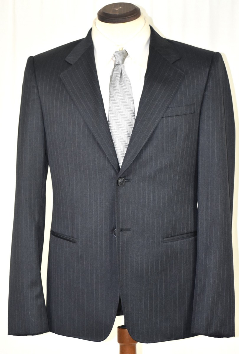 ✨️美品✨️EMPORIO ARMANI スーツ 上下セット ROBERT LINE Perfect Emporio Armani *Robert Line* Charcoal Grey Pinstripe