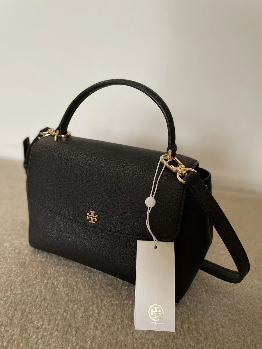 Tory burch robinson deals small top handle satchel