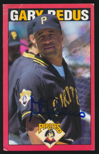 1992 Pittsburgh Pirates Nationwide Insurance -GARY REDUS *Autographed*