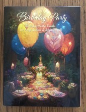 12 Leanin Tree Greeted Cards FULL COLOR, BIRTHDAY PARTY, Balloons, Cakes