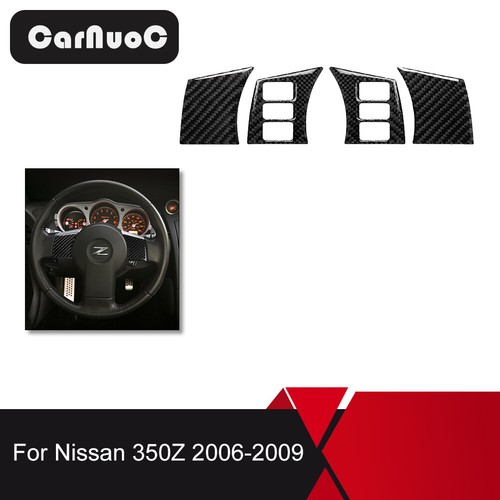 52Pcs W/ Navi Dashboard Full Set Kit Cover Trim For Nissan 350Z Carbon Fiber - Picture 4 of 12