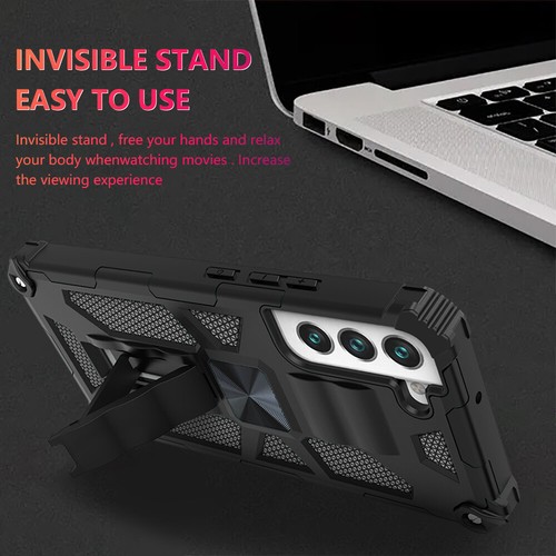 For Samsung S24/S23/S22 Plus Ultra Built-in Kickstand Shockproof Holder Case - Picture 7 of 25