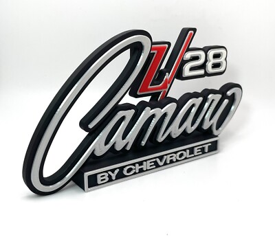 Classic 1969 Camaro Z-28 3D Printed Freestanding Logo