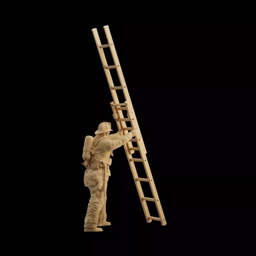 1/35 1/43 1/64 Miniature Firefighters Firefighting Scene Props Figures For Cars - Picture 3 of 4