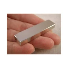 2 Gold Silver Rectangle Magnets Detect Rare Earth Metal Plating Tester Neodymium