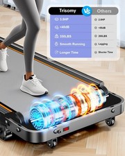 3.5HP 4in1 Foldable Treadmill For Home W 12% Incline LED Electric Running Joggin 4