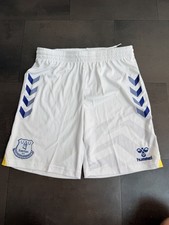 Everton FC Home Shorts 2021/22 Kids Hummel White BNWT Youth Size Y2XL 14Y
