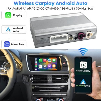 Wireless CarPlay & Android Auto Retrofit Kit For Audi A4 A5 S4 S5 Q3 Q5 Q7 MMI3G