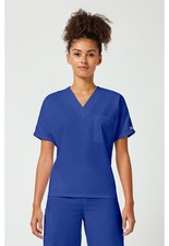 Cherokee Workwear Scrubs Unisex V Neck Top 4777 GABW Galaxy Blue Free Ship