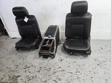 2011-2014 Ford F150 Pair Of Front Seats Wconsole Black Lariat Wpwrmemheat