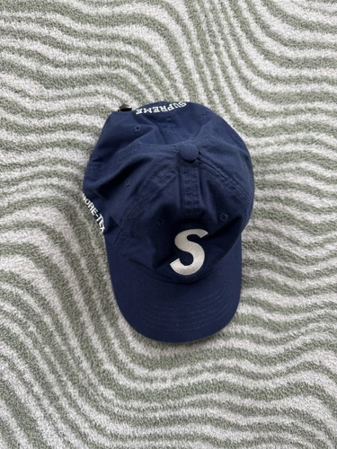 Supreme GORE TEX S Logo 6 panneaux Indigo FW20 réglable brodé HTF