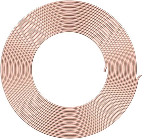 Refrigerator Refrigeration Tubing Soft Coil Tube Red Copper ID 3mm / 3/25" x OD