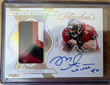Panini Flawless 2025 Mike Alstott Buccaneers Patch Autographs PA-MAT /25