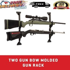 Truck Rear Window Rifle Shotgun Gun Holder Rack Vehicle Pickup Mount Back 2 PCS