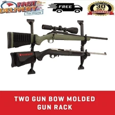 Truck Rear Window Rifle Shotgun Gun Holder Rack Vehicle Pickup Mount Back 2 PCS