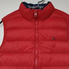 Tommy Hilfiger Kids Red Down Puffer Vest, Size 152