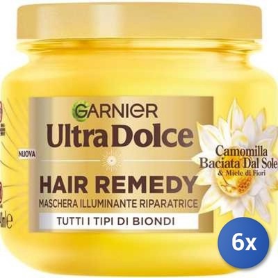 Garnier 6er Set Ultra Dolce Camomilla Maske Weiß 340 Ml
