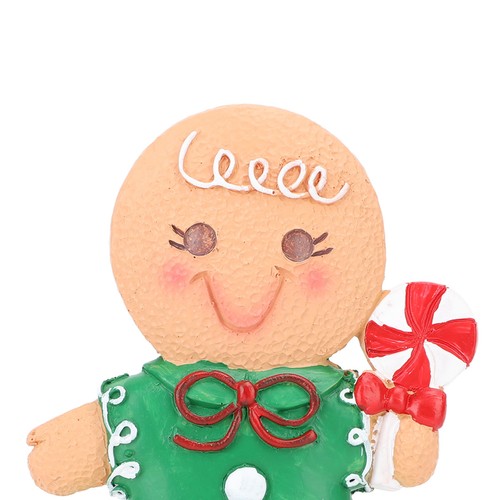 (Boy Candy)Gingerbread Kids Tabletop Figures Creativity Cute Christmas - Picture 24 of 24